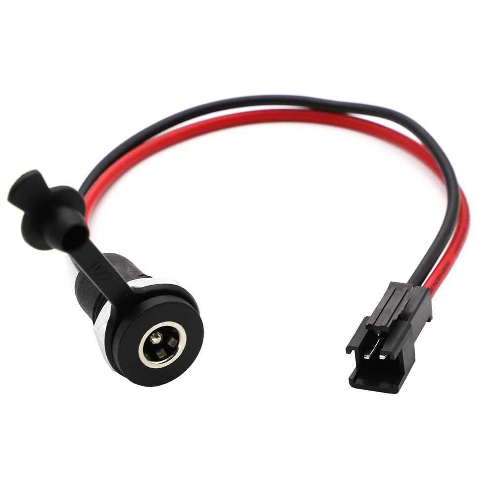 1PC 5.5 X 2.1mm DC Power Jack Socket Female Panel Mount to 2 Pin JST SM Male Plug Connector Cable 5.5*2.1mm For Electric Scooter