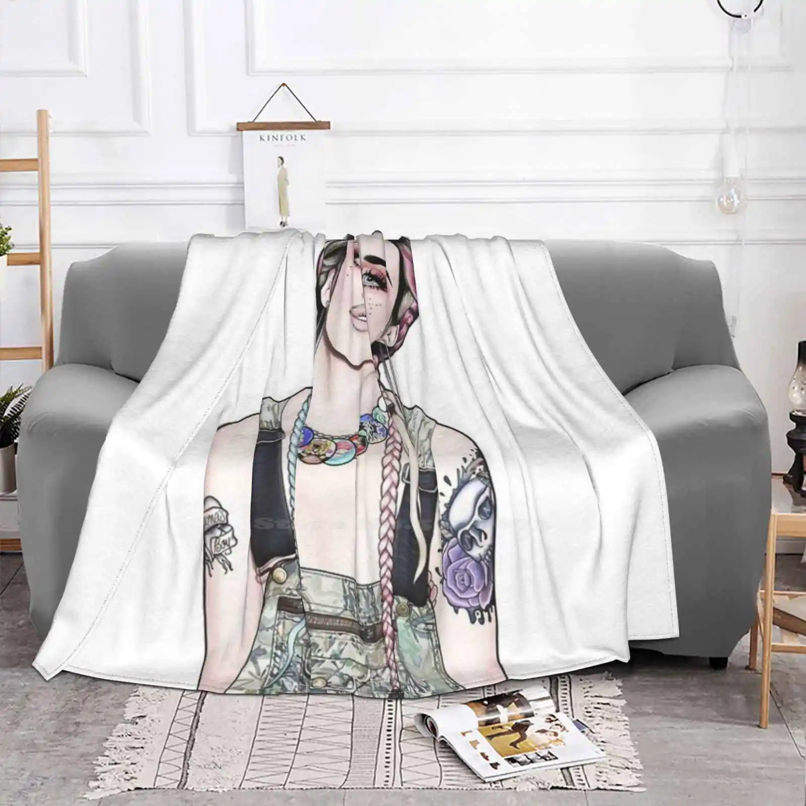 Adore Delano For Home Sofa Bed Camping Car Plane Travel Portable Blanket Adore Delano Drag Queens Rupauls Drag Race Party Libra