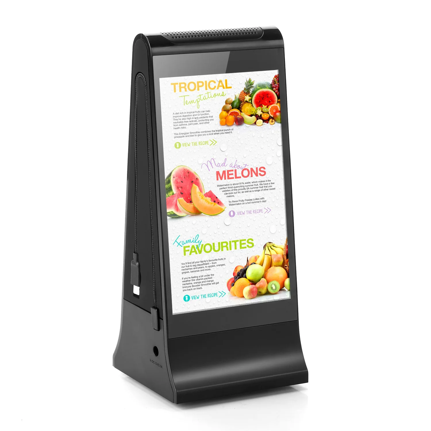 Top Menu Board for Restaurants Slim Double Sided Advertising Digital Signage Bank Por Phone r