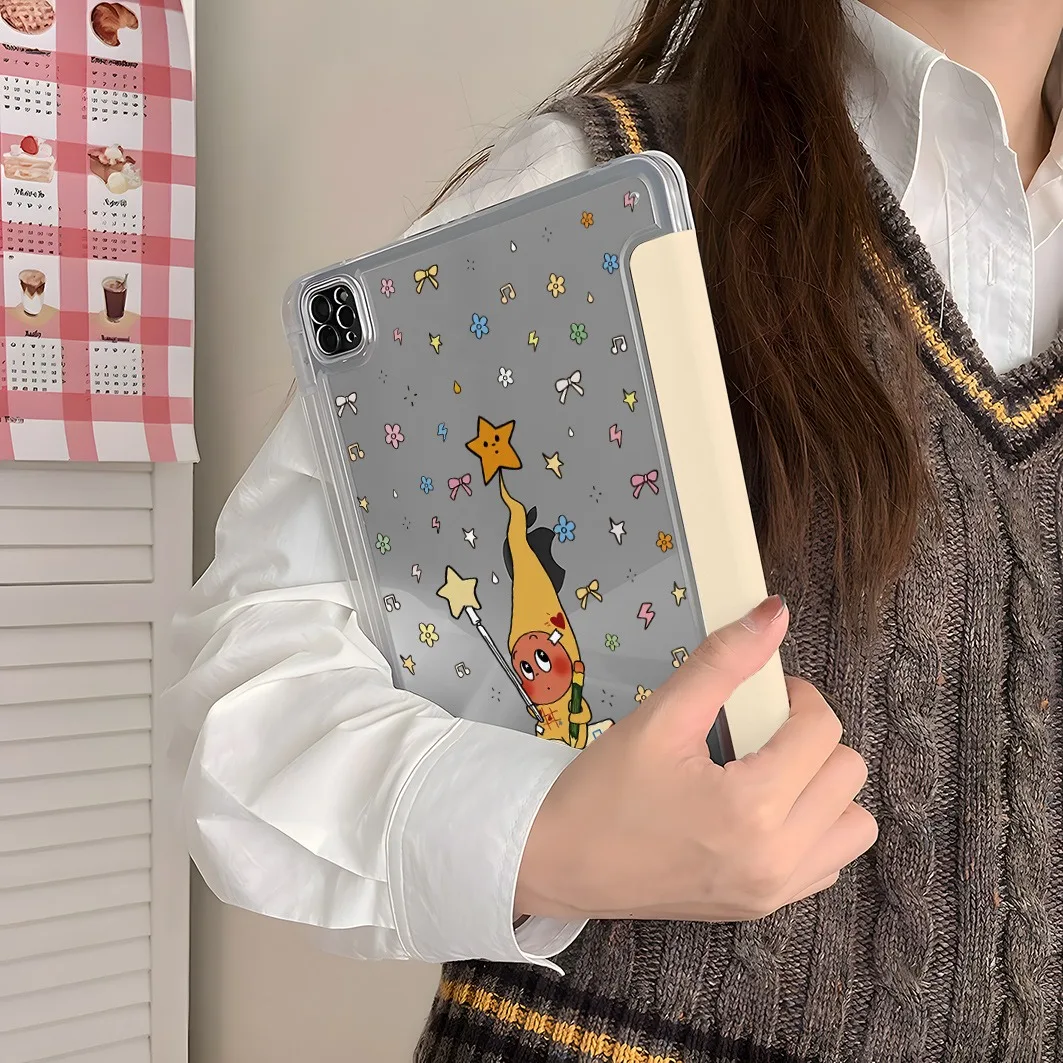 Letter Baby Pen Slot Tablet Case For Mini 7 6 iPad Pro2024 2022 2021 2020 2019 2018 2017 11 10 9 8 7 6 5 Air7 6 5 4 3 2 1 Cover 4