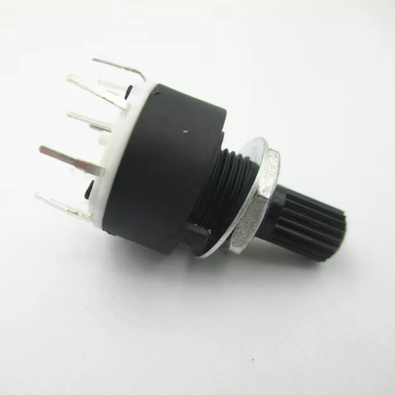 1PCS SR16 Plastic 16MM Rotary Band switch 2 Pole 3 4 position 1 Pole 5 6 8 Position Handle Length 15MM Axis band switch