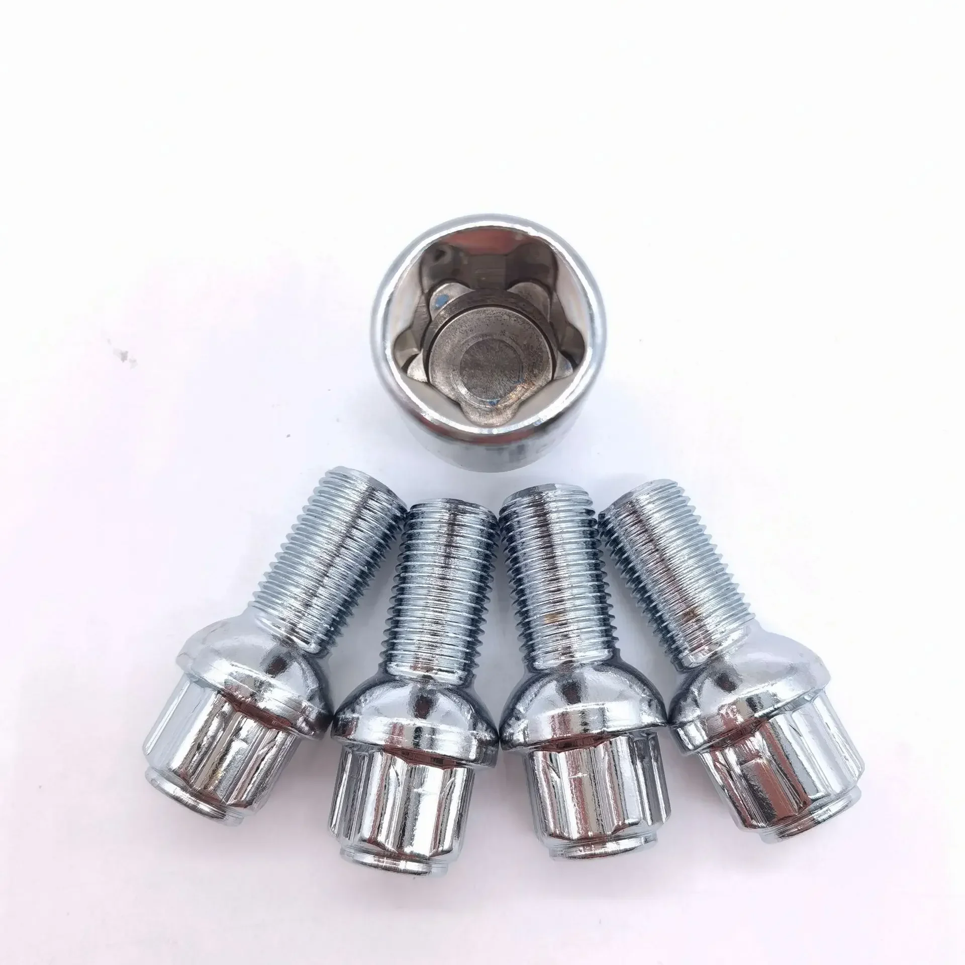 

M14x1.5 Anti-theft Screws Bolts Nuts Wheel Anti-theft Locks Suit for VW Audi Mercedes-Benz Skoda