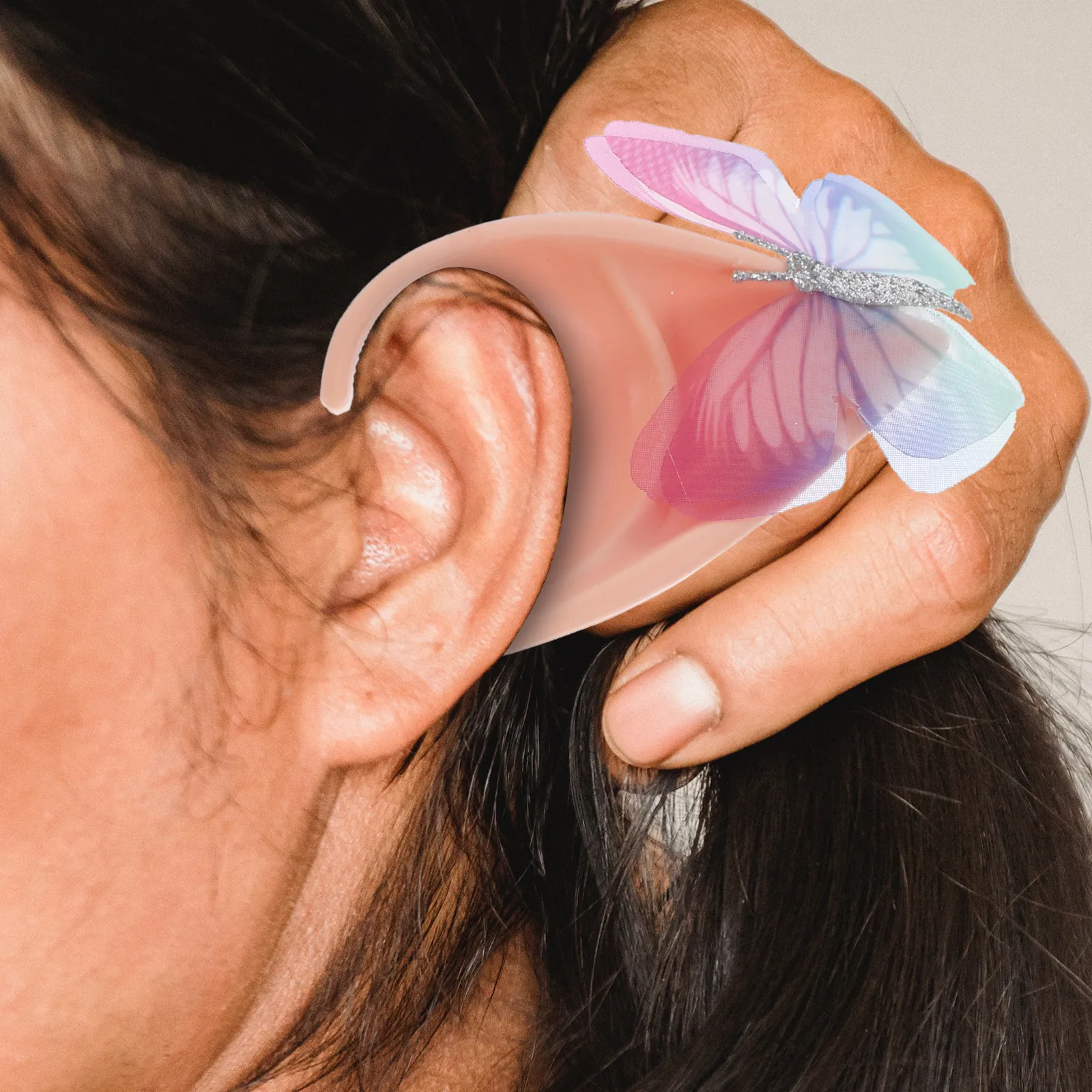

1Pair Butterfly Fairy Elf Ears Cosplay Decorative Ears Prop for Party Cosplay Halloween Prom Photoshoot Ear Fairy Ear