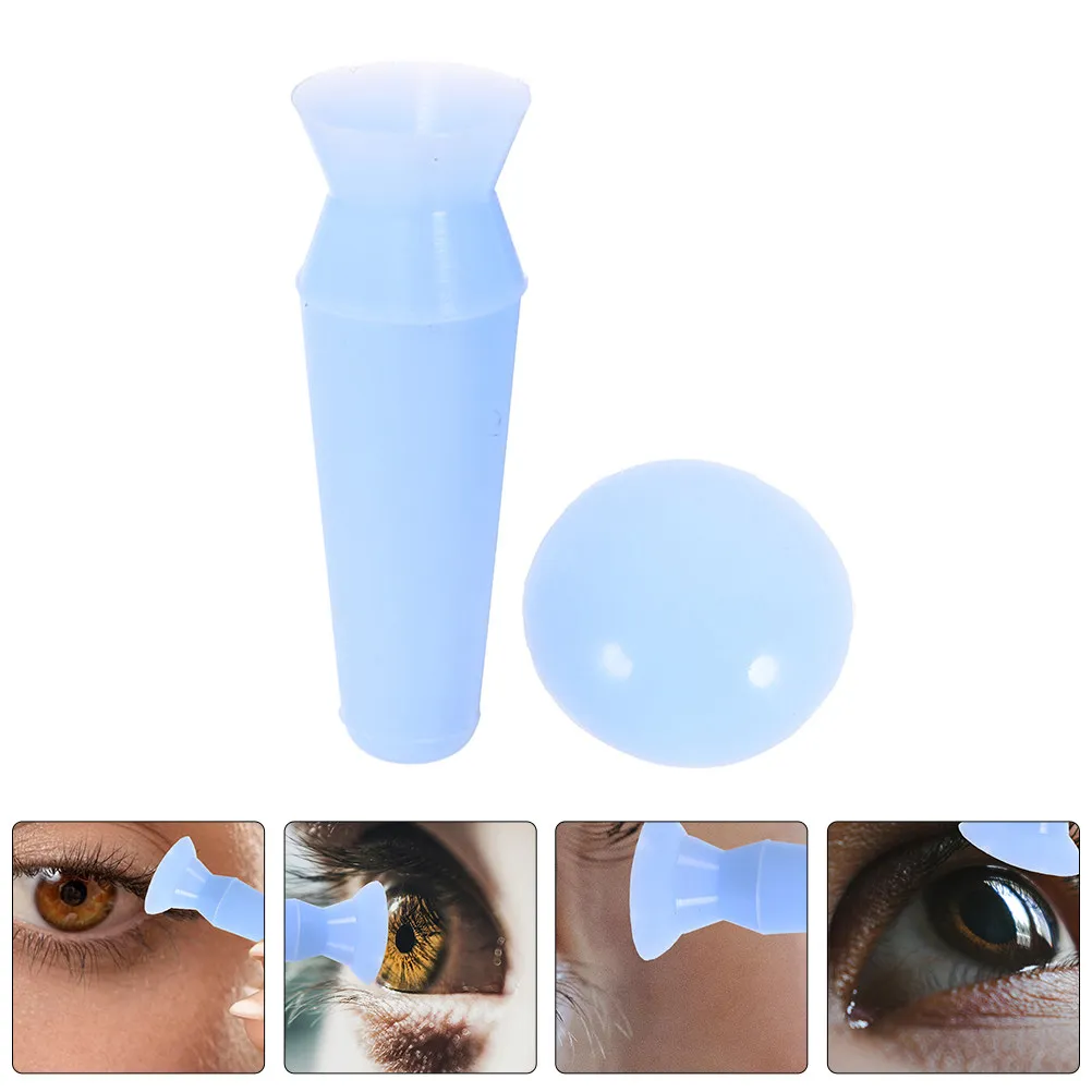 1Set Eyeball Protective Cover Silicone Ultra-Thin Lightweight Non-Pressure Suction Cup Fit Secure Eye Shield for Comfortable