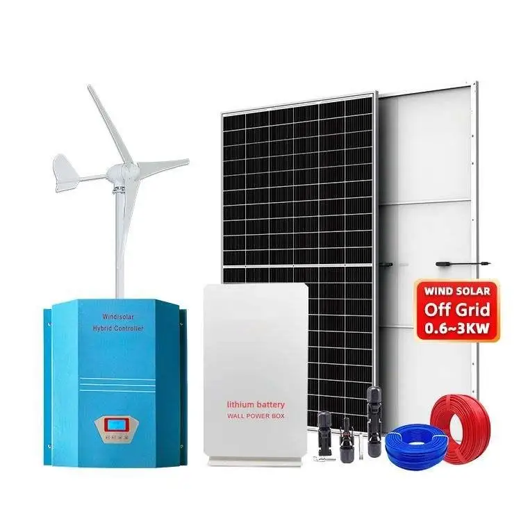 Wind Power Generation System High Efficiency 2KW 3KW 5KW 10KW  Wind Power System Hybrid Solar Wind Power Generation System