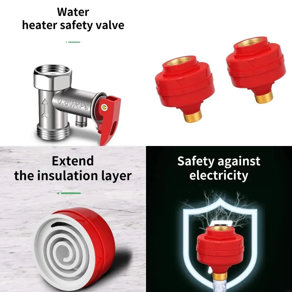  2 Pieces Home Safety Protective Accessories for Electric Water Heaters Systems to Prevent Electric Shock in Wet Area