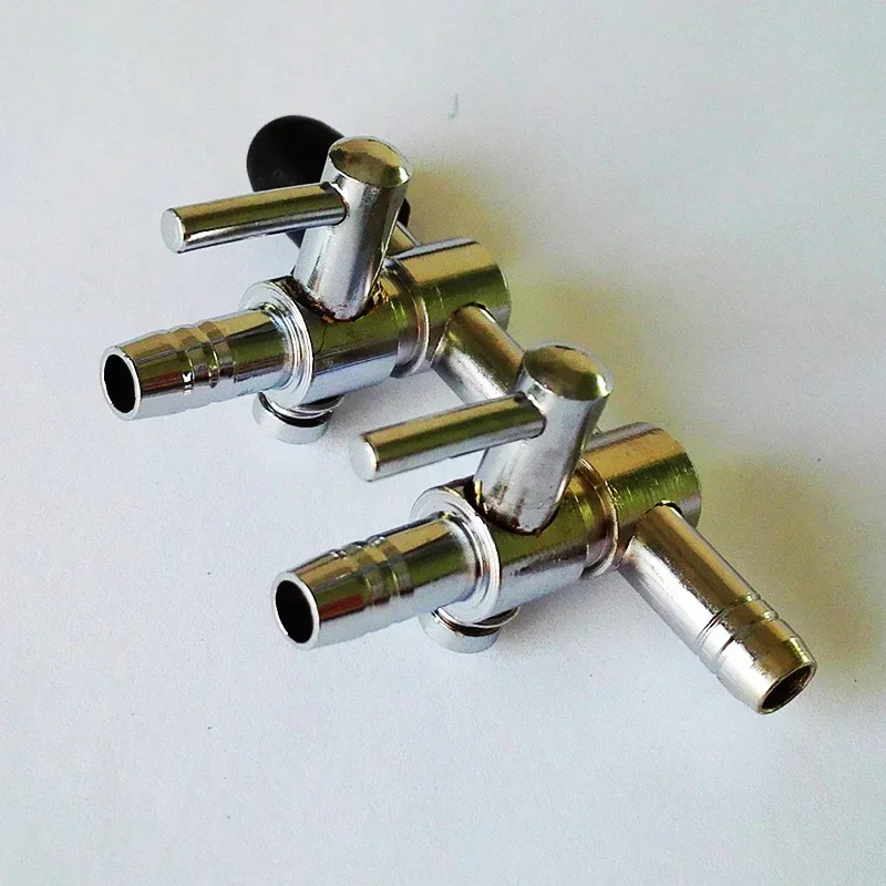 1 2 3 4 5 Way Stainless Steel Aquarium Tank Air Pump Air Flow Splitter Air Flow Tube Pipe Line Control Valve Switch Valve