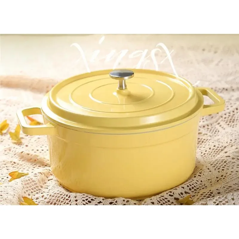 2026 Unique Cookware Set, Casserole, Non-stick Enamel, Cast Iron, Cookware, Pots And Pans, Multifunctional Dutch Oven With Lid,