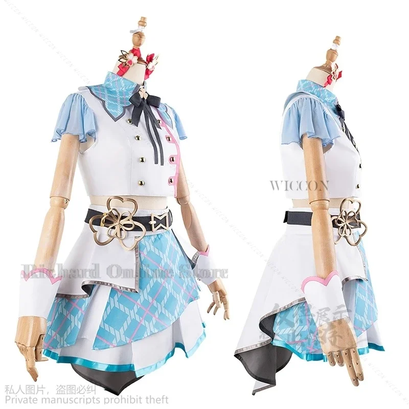 อะนิเมะโครงการเกม Sekai สีสัน STAGE คอสเพลย์ Momoi Airi Lolita Idol เครื่องแต่งกาย cos วิกผมสีชมพูผู้หญิงผู้ชายบทบาทชุดปาร์ตี้ฮาโลวีน