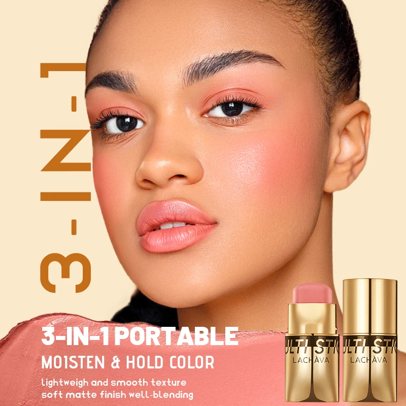 Pudaier – bâton de fard à joues 3 en 1, imperméable, beauté de Correction de couleur, maquillage multifonctionnel pour joues, yeux et lèvres