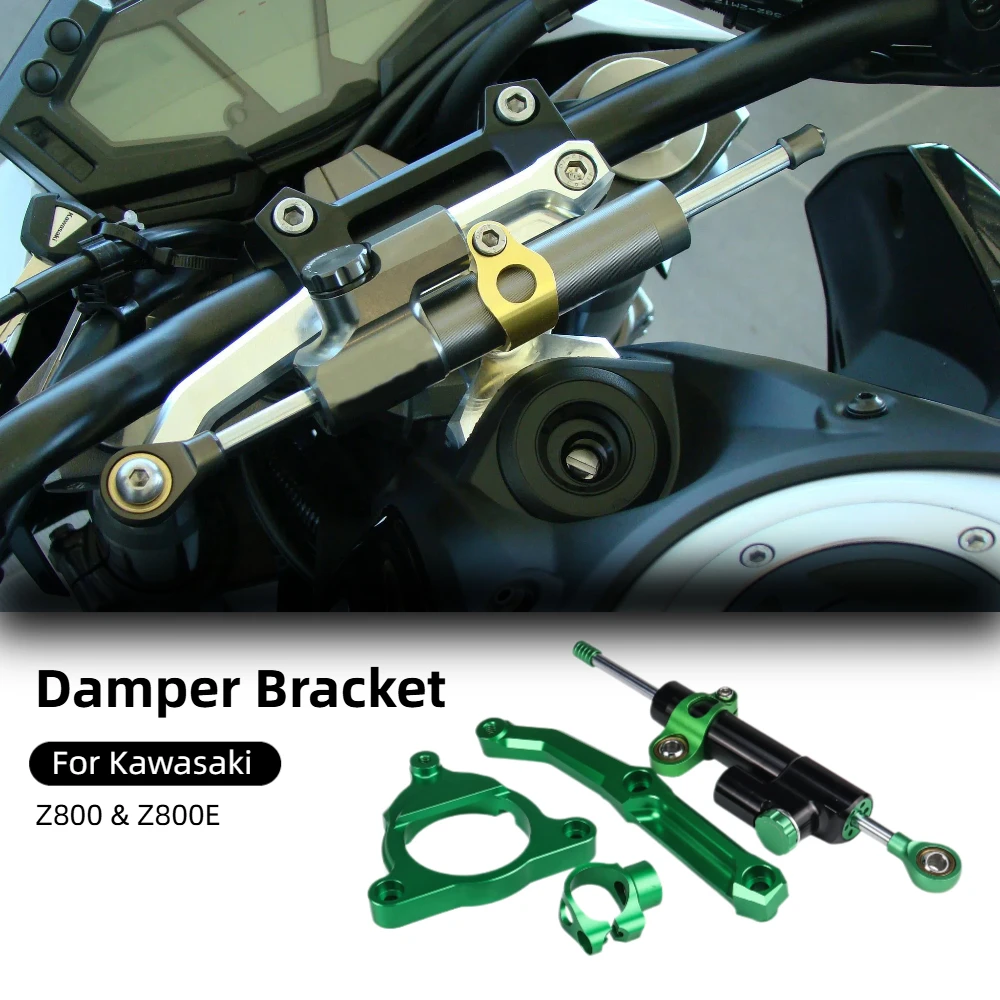 For Kawasaki Z800 Z800E Z 800 E Z800 E 2013-2016 Motorcycle Accessories Adjustable Damper Steering Stabilizer Bracket Mount Kit
