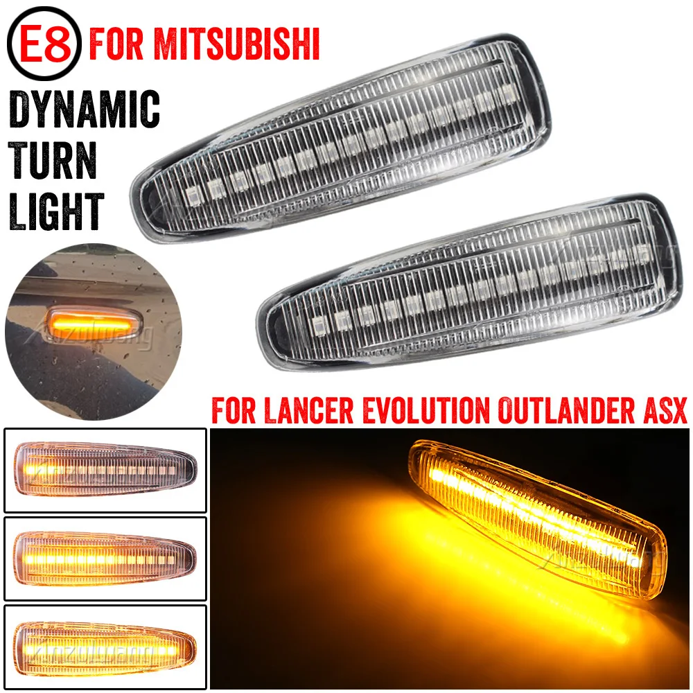 

Turn Signal Side Marker LED Light For Mitsubishi Lancer Evolution Evo X Outlander Sport RVR ASX Mirage Dynamic Blinker Indicator