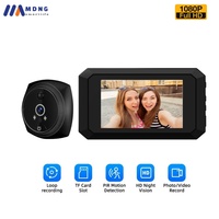 Digital Magic Eye Electronic Viewfinder Night Vision Door Peephole Camera 3.97in LCD Screen 3000mAh Build-in Lithium Battery