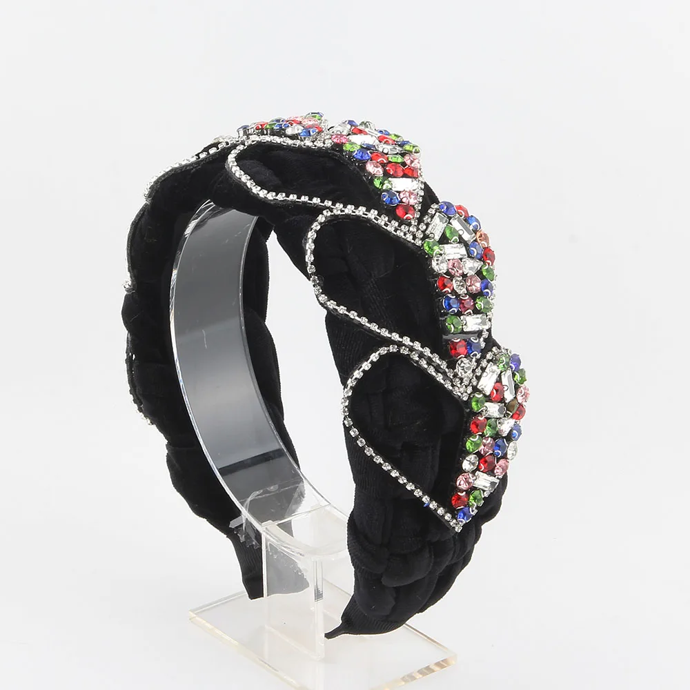 Europe And The United States Wide Edge Fashion Bow Headband New High Head Magnificent Palace Hair Accessories 339