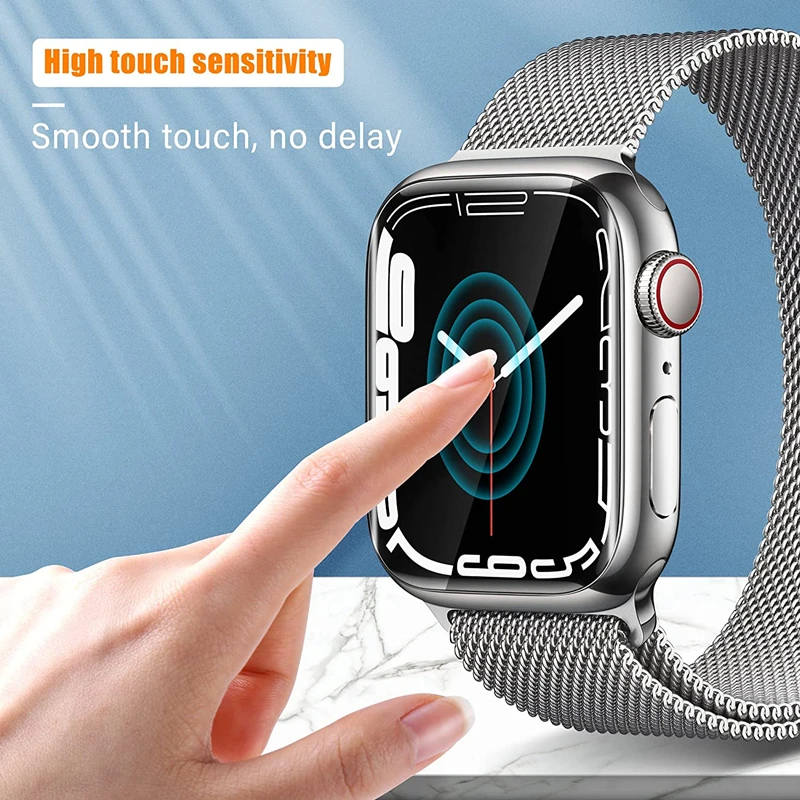 Screen Protector Film For Apple Watch 8 7 6 SE 5 4 3 Clear Full Protective Film for iWatch Series 38/40mm 41mm 42mm 44mm 45/49mm