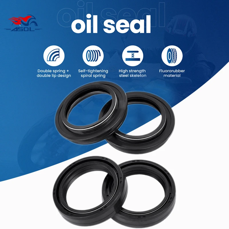 

37x50x11 37*50 Motorcycle Front Shock Fork Damper Oil Seal 37 50 Dust Cover Spring For Honda NX200 Brazil Electric Start NX 200