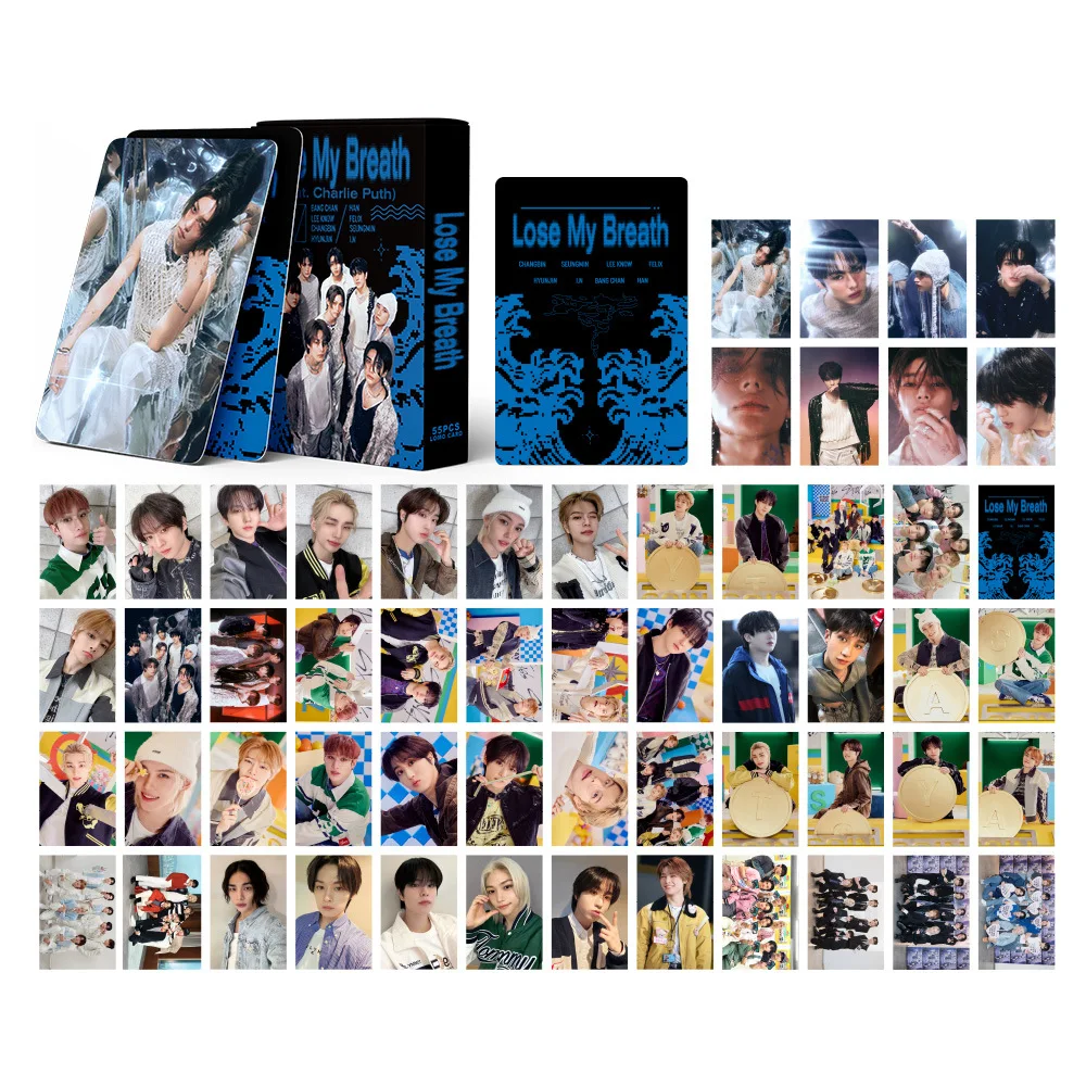 55 шт. Kpop Boy Singer Photocard MAGIC SCHOOL Новый альбом Lose My Breath Lomo Cards Photo Print Card Set Fans Collection Открытка