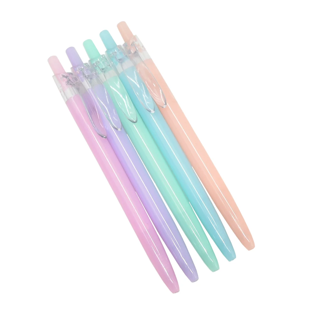 5Pcs Schreibwaren Nette 0,5mm Blau Tinte Stift Kugelschreiber Schule Liefert Büro Lernen Schreiben Kugelschreiber Einfache Super Gute schreiben – Detail 7