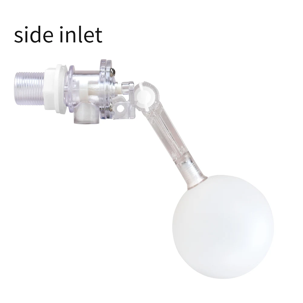 Plastic transparent float ball valve water level switch controller, large flow adjustable float for water tower and water tank r