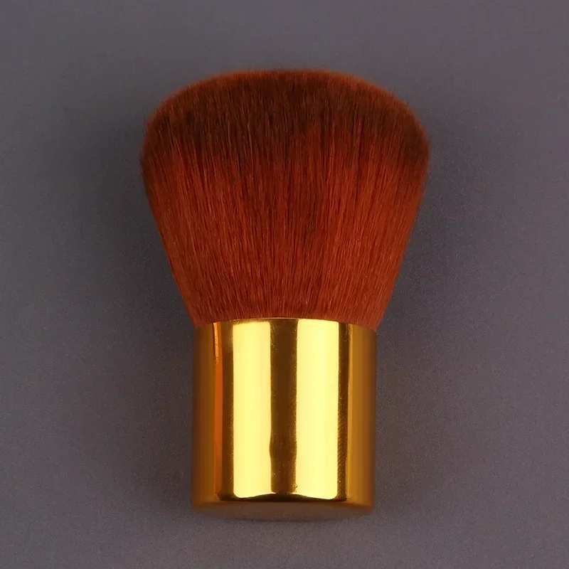 Outil de beauté de pinceau de maquillage-1 pièces fond de teint, Blush, correcteur, Contour, point culminant, pinceau de joue pour mélanger, dessus rond coudé