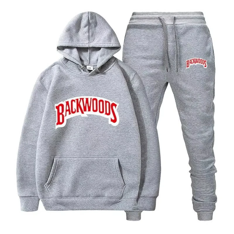2026 Winter Hoodie Sets Men Fashion Fleece Red Hoodies Black Brand Pants Casual Jogger Suit Tracksuit Sweatshirt Woman Pullover view 2