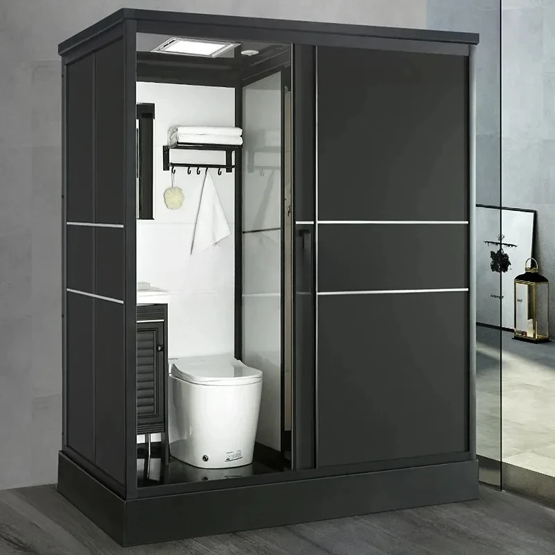 YS-26  Integrated integral shower room mobile toilet household rural simple integrated partition bathroom