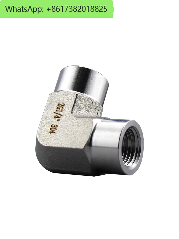 304/316L high-pressure stainless steel inner thread elbow 90 ° forged inner thread right angle elbow joint 2  3  4 points