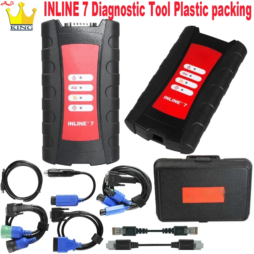 

For commins INLINE 7 Data Link Adapter Heavy duty insite v8.7 INLINE 6 OBD 2 Scanner j1939 j1708 cable engine Diagnostic Tool