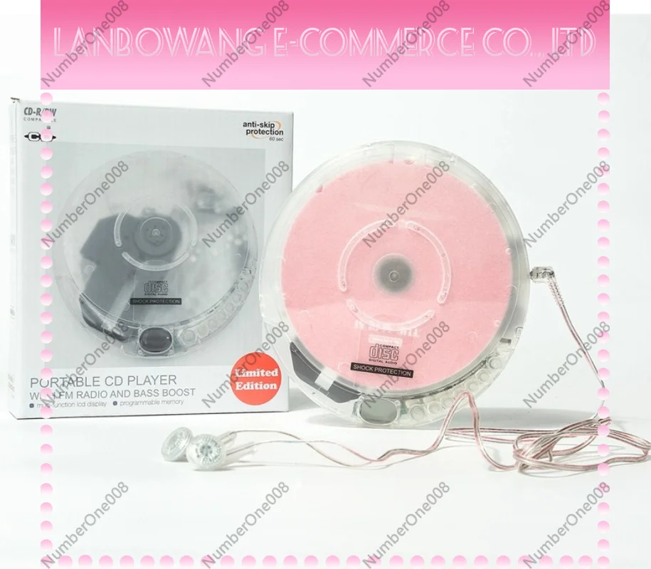 Portable Stand-alone Full Transparent Cd Player Retro Style