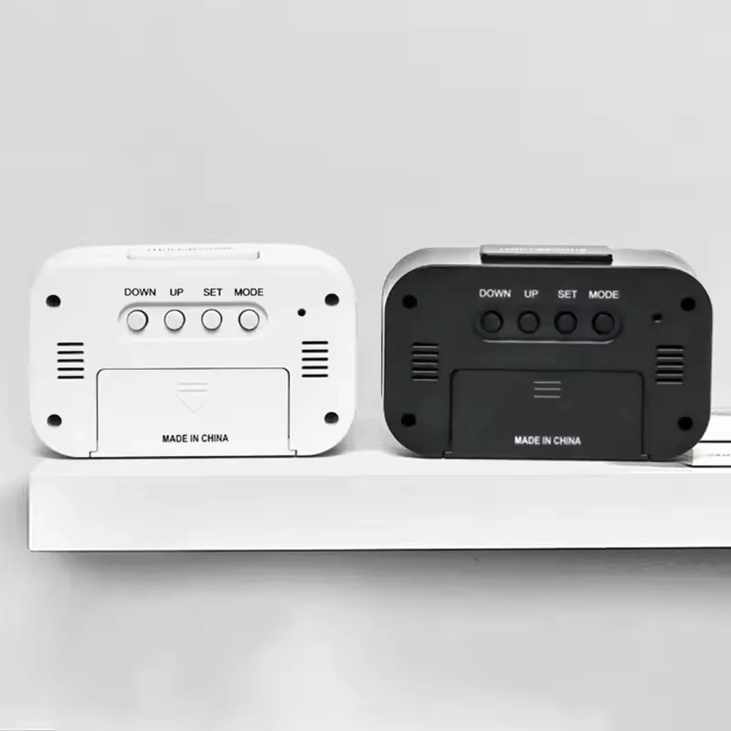 Bedside Table Alarm Clock Digital Alarm Clock Electronic Screen Desktop Clock Ornament Backlight Snooze Clock For Home Office