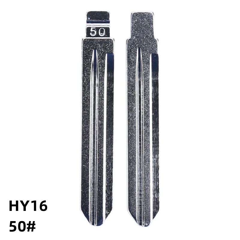 OEM 5Pcs 50# HY16 Metal Blank Uncut Remote Key Blade For Hyundai Elantra For Keydiy KD Xhorse VVDI JMD
