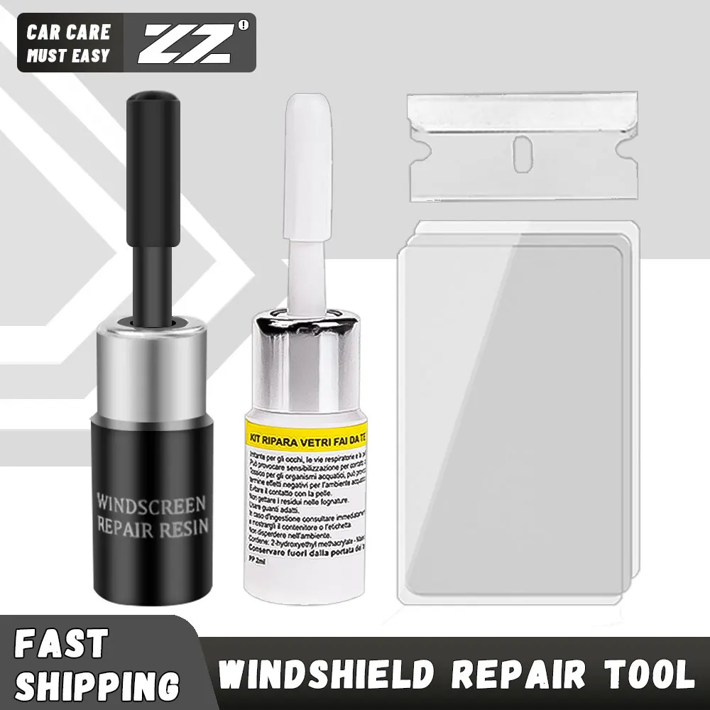 Ferramenta de reparo rachada do pára-brisa do carro DIY Car Window Phone Screen Repair Kit Cola de cura de vidro Auto Glass Scratch Restore