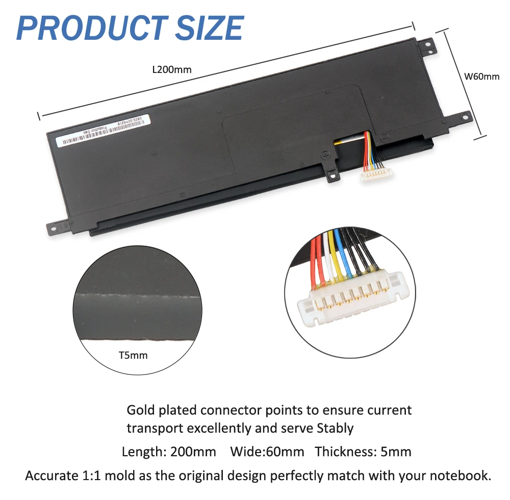 ETESBAY 노트북 배터리, ASUS D553M, F453, F453MA, F553M, P553, P553MA, X453, X553B, X553MA, X403M, X453MA, B21N1329, 7.6V, 30WH