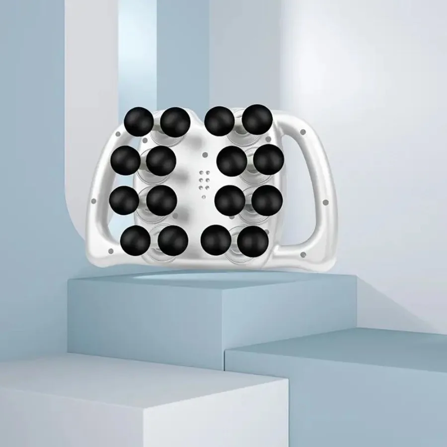 Cordless Deep Tissue Massager with 16 Variable Speed Settings for Muscle Relaxation and Post-Workout Recovery in Black