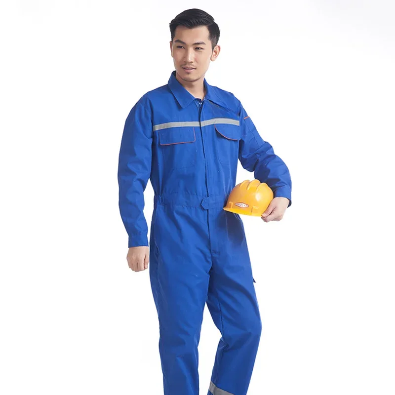 Work Overall Tooling Uniform Men Hi Vis Working Coverall Welding Suit Workshop Jumpsuit Mechanic Plus Size Clothes 4XL