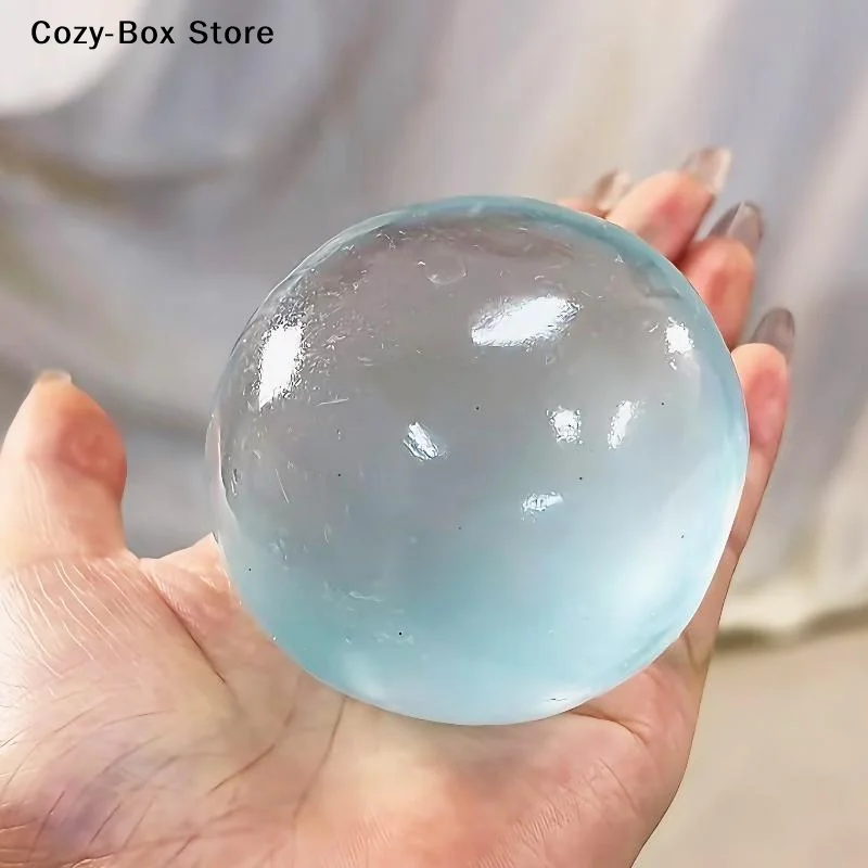 [ZY]Maltose Round Toy Cute Mochi Anti Stress Fidget Toy Soft Simulated Transparent Ball Quick-rebound Decompression Toy[ZY]