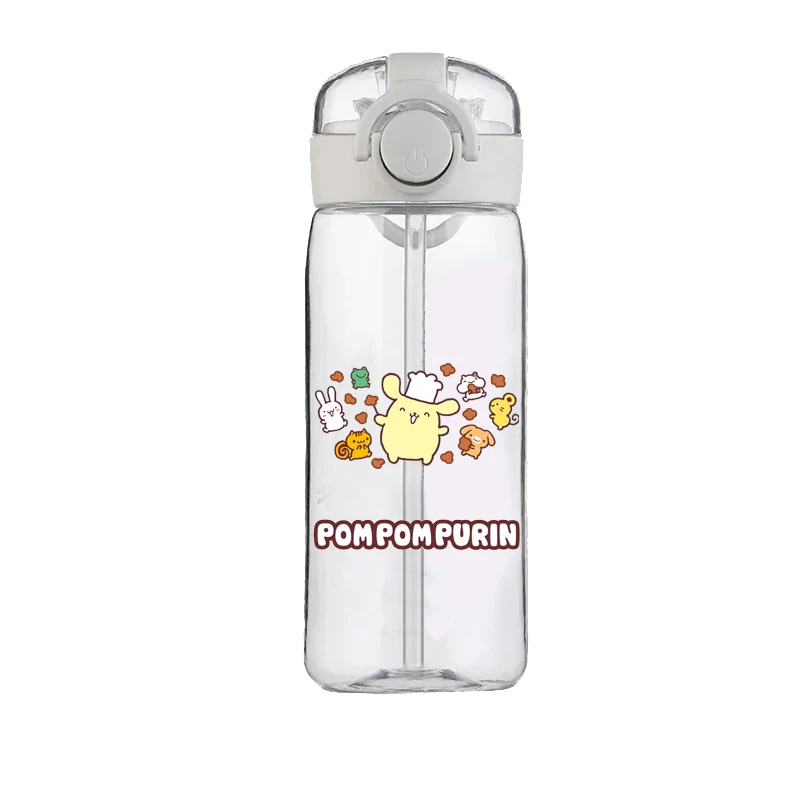 Pom Pom Purin Kunststoff Wasser Tasse Stroh Kinder spezielle kreative Student Wohnzimmer nach Hause Bounce Lern becher Mädchen Sanrio Geschenk