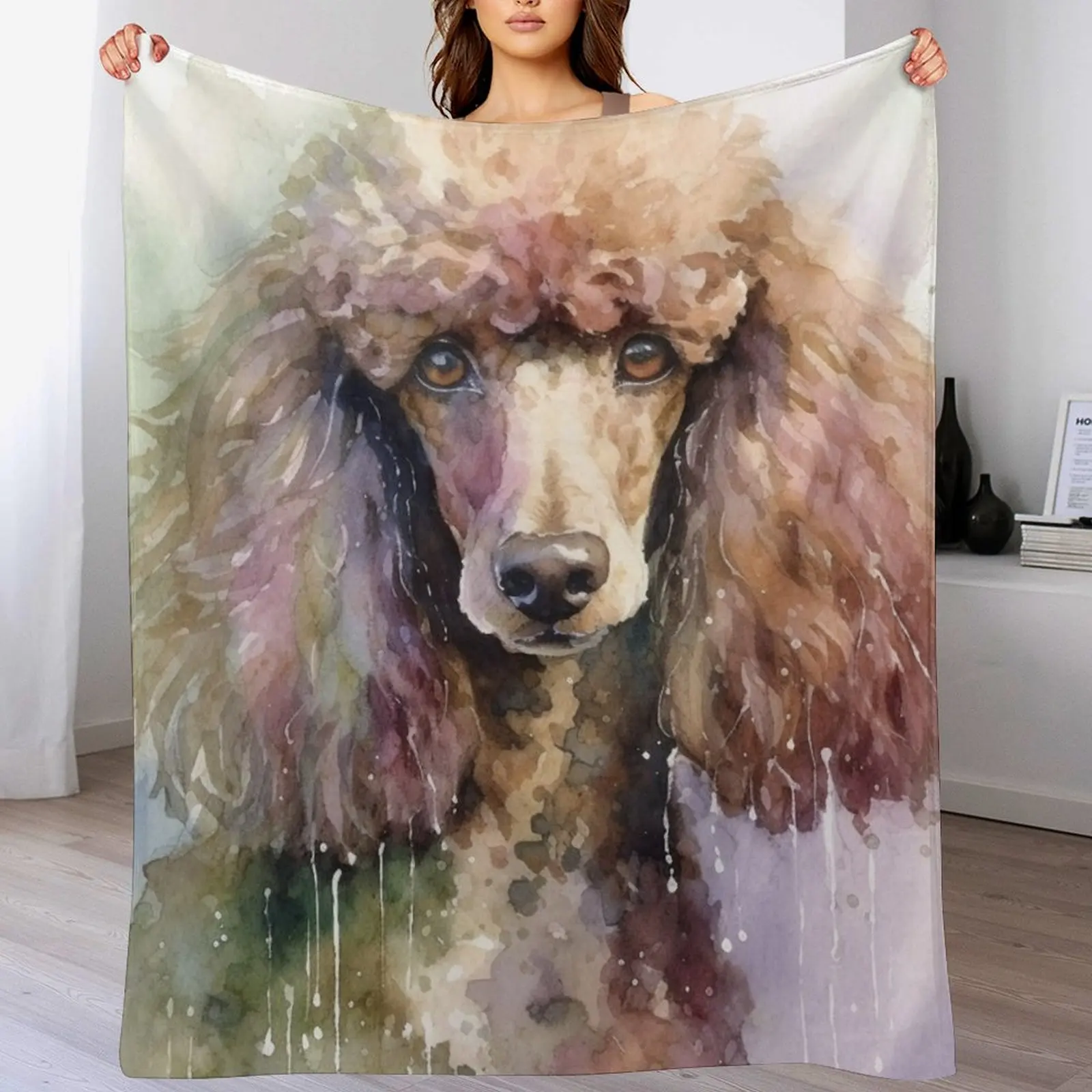 Darling Poodle Throw Blanket christmas decoration Thin Decorative Beds Weighted Blankets