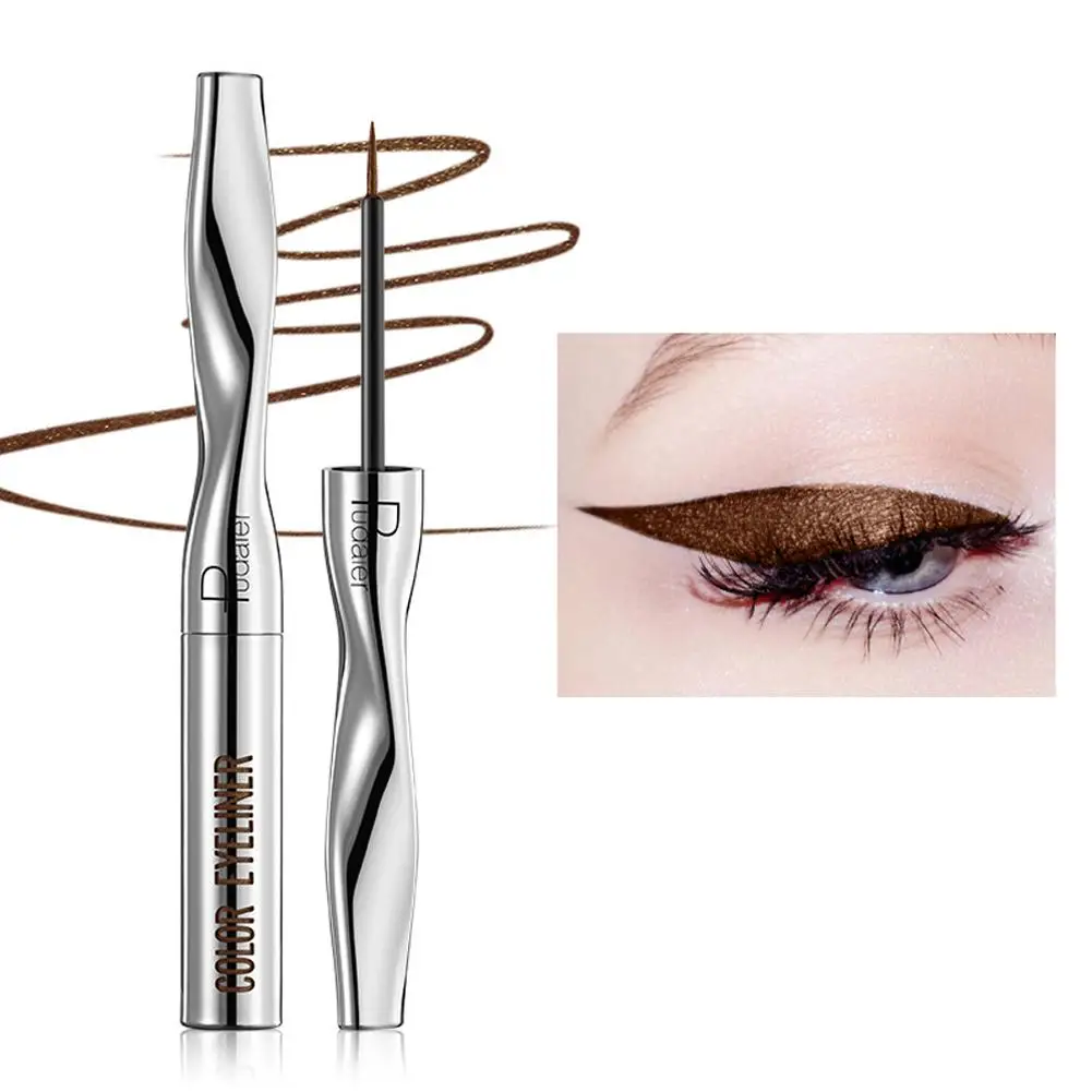 كحل سائل ملون ، مقاوم للماء ، مقاوم للعرق ، إزهار العين ، بطانة طويلة أرجوانية ، لا يدوم قلم مستحضرات تجميل ، أزرق سريع الجفاف ، R6l4