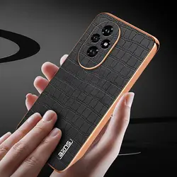 Leather Case for Honor 200 Pro Case Plating Bumper Shockproof Back Cover for Honor 100 90 Pro Lite 200Pro100Pro 90Pro Case