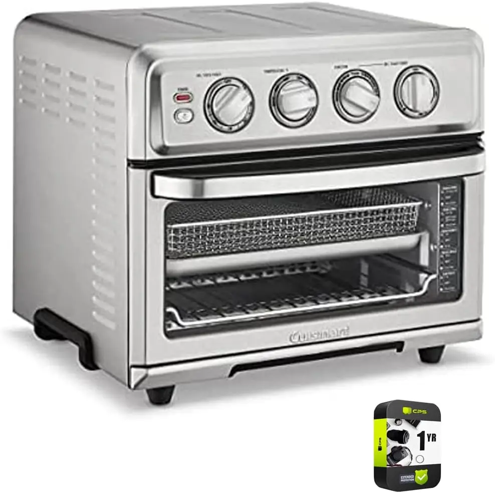 

TOA 70 AirFryer Toaster Oven with Grill Stainless Steel Bundle with 1 YR CPS Enhanced Protection Pack