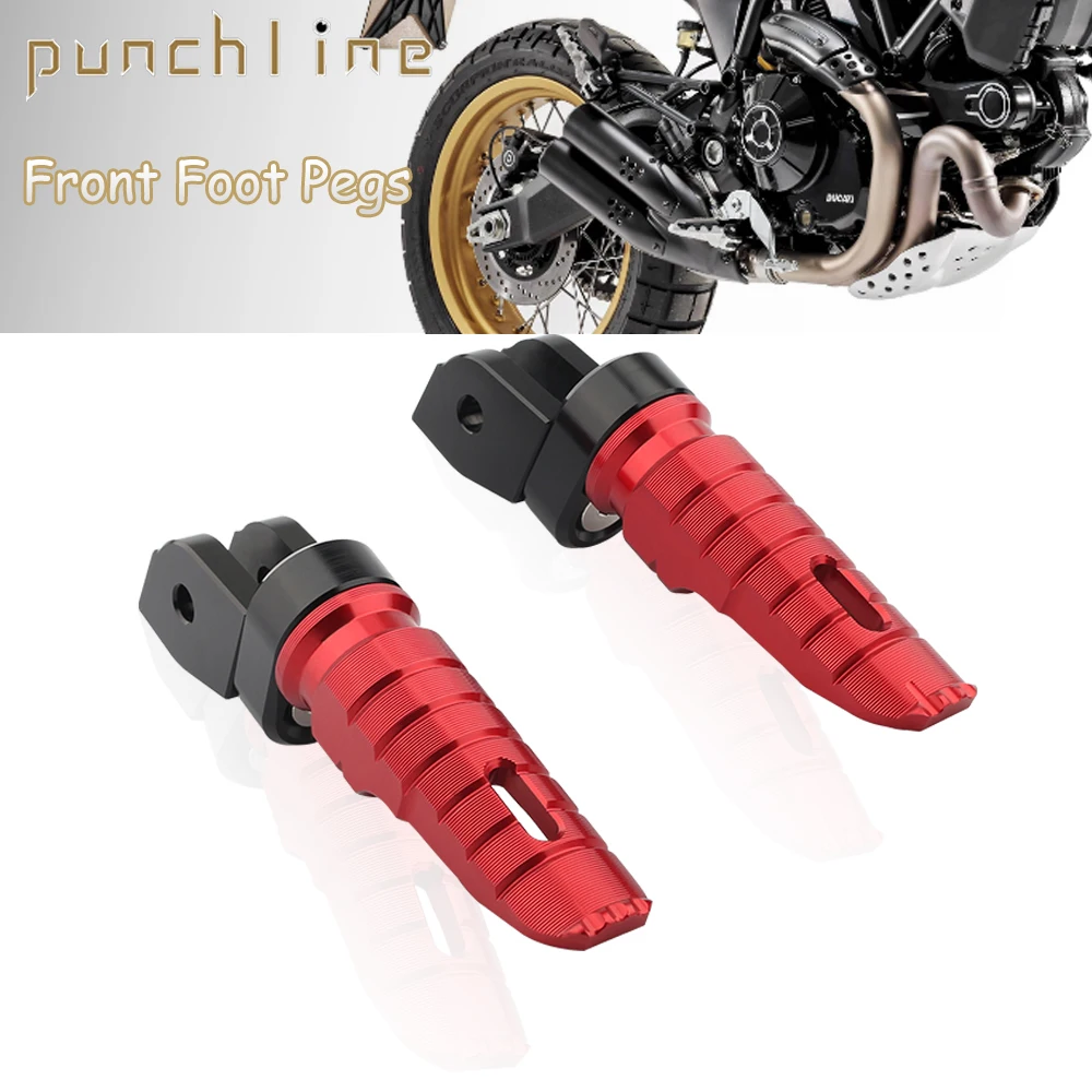 

For MONSTER 821 937 950 1100 1200 696 795 796 797 Scrambler 400/800/1100/sport Rotating Driver Front Footpegs Knight Foot Pegs