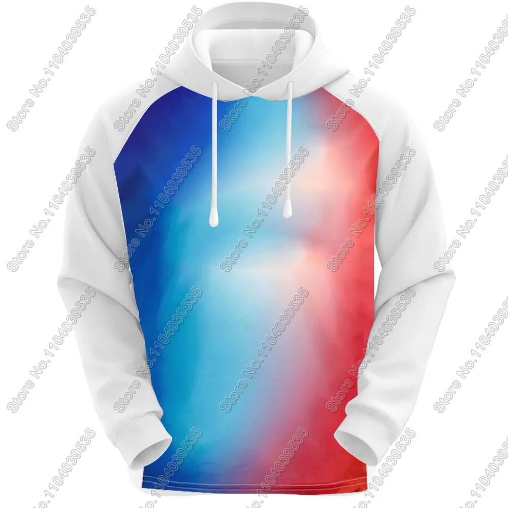 France 2024 Hoodie Men Winter Sweatshirt Blue Red Retro Clothing Hoody Streetwear Casual Pullover Jackets Unisex Coats