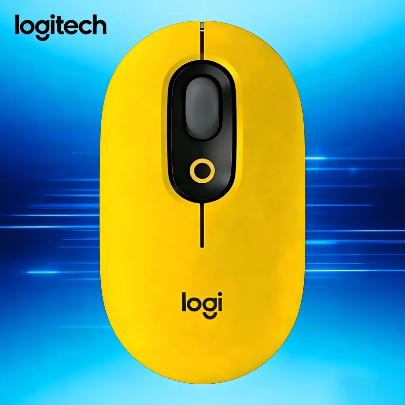 Logitech M350POP wireless dual-mode silent mouse, compatible with tablets and laptops, cute and compact, purple mouse