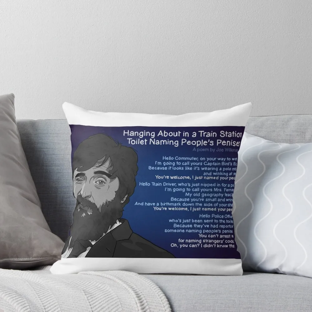 

Joe Wilkinson Poem Throw Pillow luxury home accessories anime girl christmas cushions covers pillow