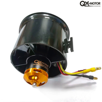 QX-Motor 70MM EDF 6 Blades duct Fan with QF2827 2300KV 3500KV 3800KV Brushless Motor for Remote control aircraft Model toy parts