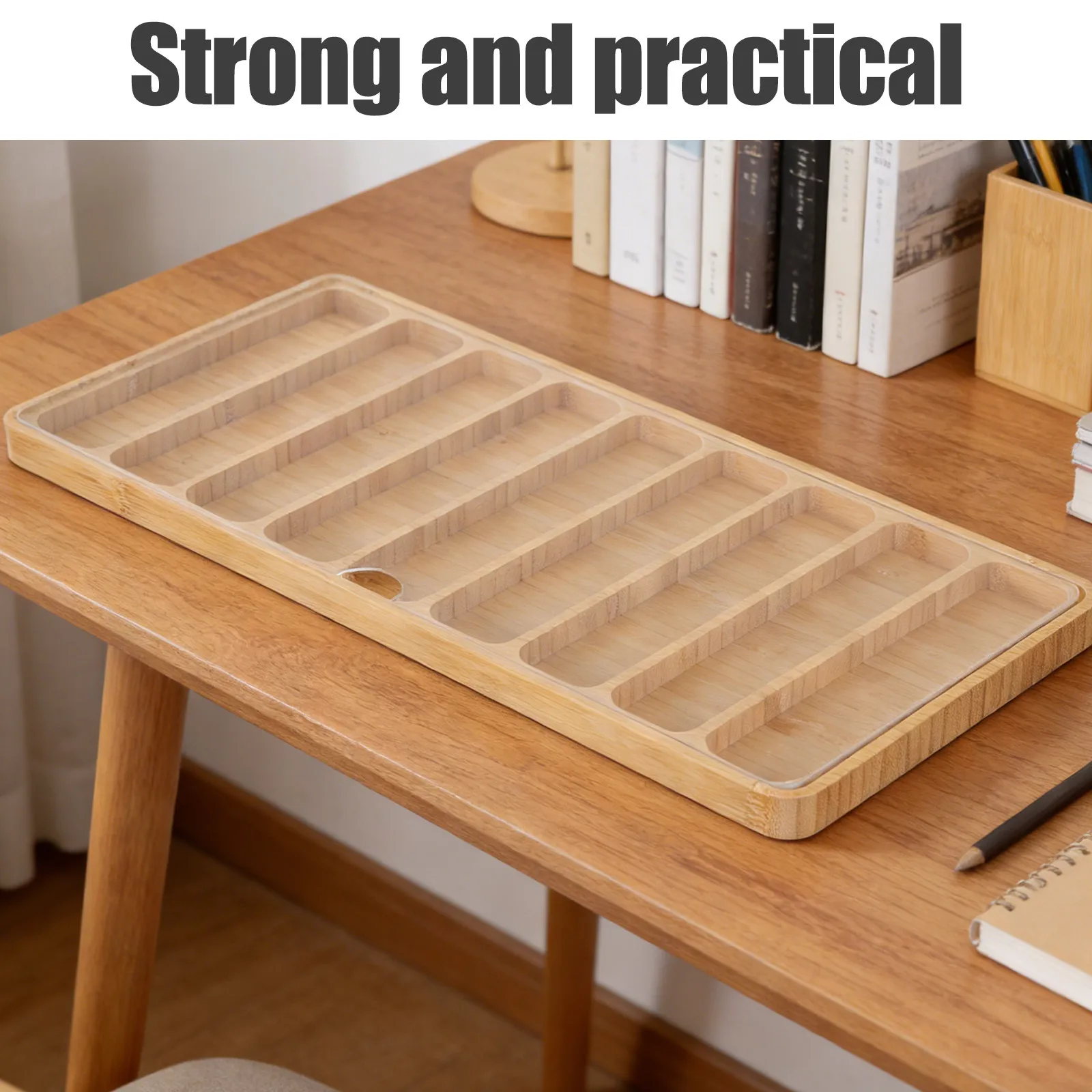 

Коробка для хранения бамбуковых ремешков для часов с акриловой крышкой, органайзер на 9 отделений для ремешков и аксессуаров, пылезащитный, минималистичный дизайн