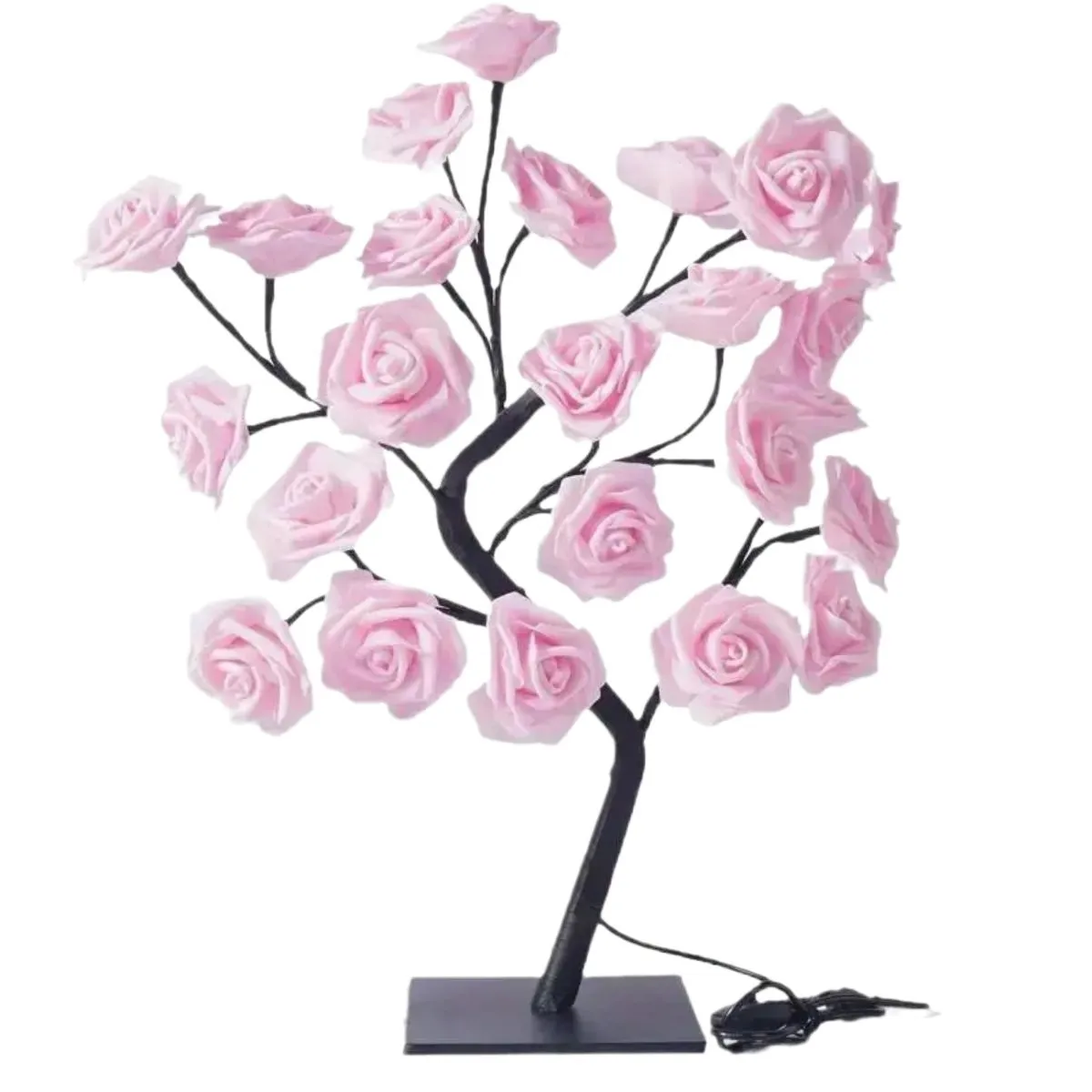 Rose Tree Lamp, LED Flower Mood Night Light Room Decor, Removable USB Power Supply, Gifts for Mom Women Daughter Wife Girlfriend