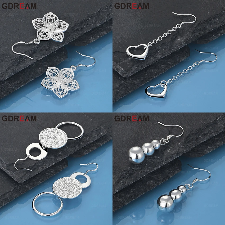 

GDREAM 925 Sterling Silver Mini Heart Earrings Classic Women's Simple Accessories Party Jewelry