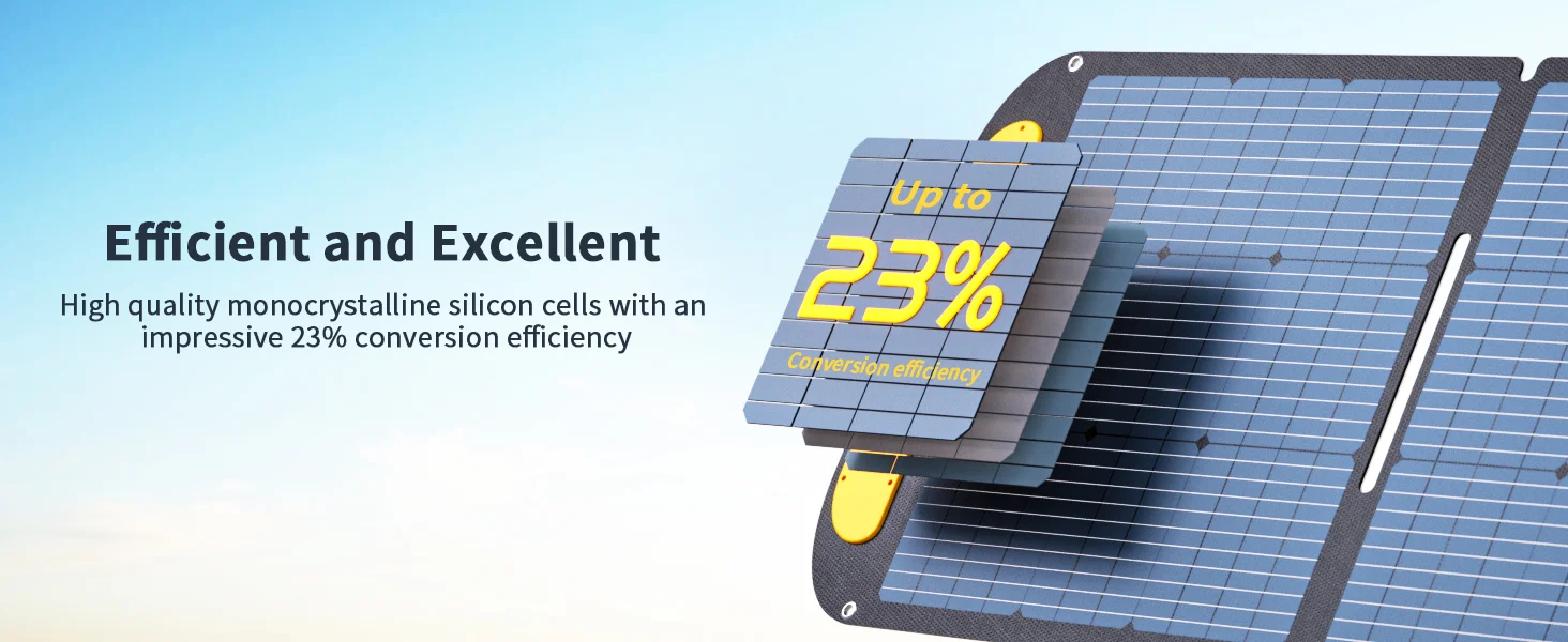 VTOMAN VS200 200W Portable Solar Panel, 19V Foldable Solar Charger for Power Stations, 23% High Efficiency, IP67 Waterproof with Kickstands, Solar Panel Kit for Backyard Off-Grid Systems